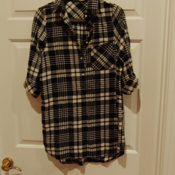 flannel tunic dress